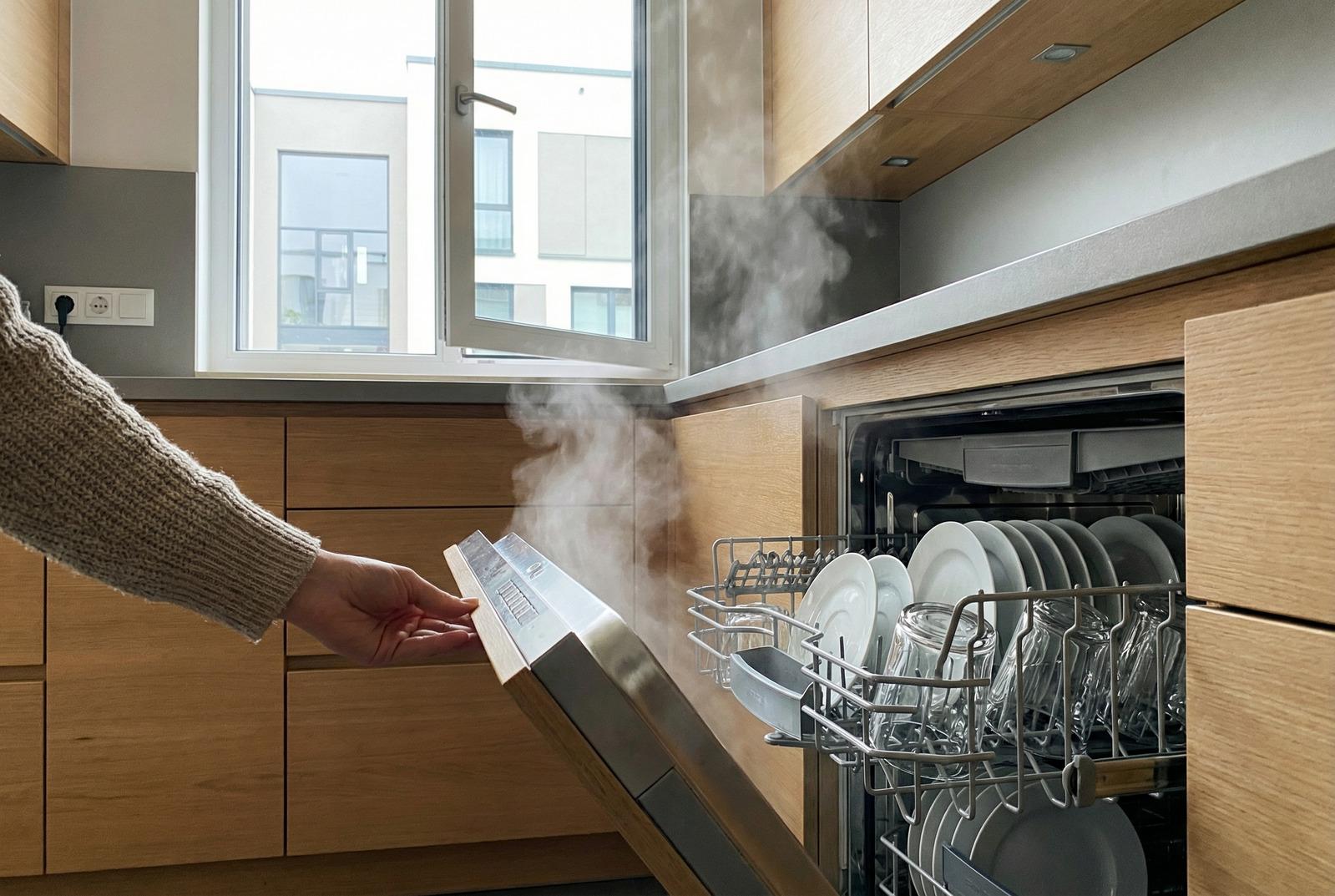Sollte man die Spülmaschine sofort öffnen oder warten? Der ideale Zeitpunkt, den fast jeder ignoriert