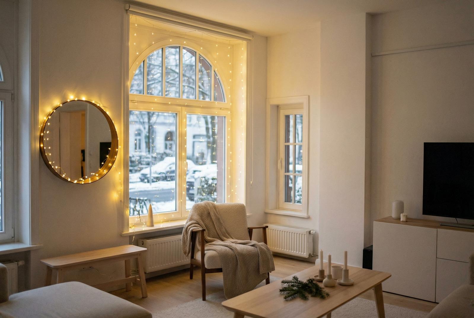 Zu Weihnachten bringt Action eine "nordische Vorhang"-Lichterkette für 5 Euro heraus, die einen Raum sofort verwandelt